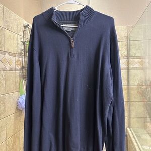 Eddie Bauer Men's Navy Sweater TXL